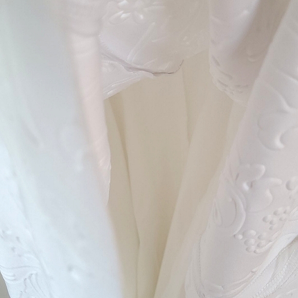 CLUB MONACO Floral Scuba Backless Sleeveless Mini White Cocktail Mini Dress - Picture 12 of 13